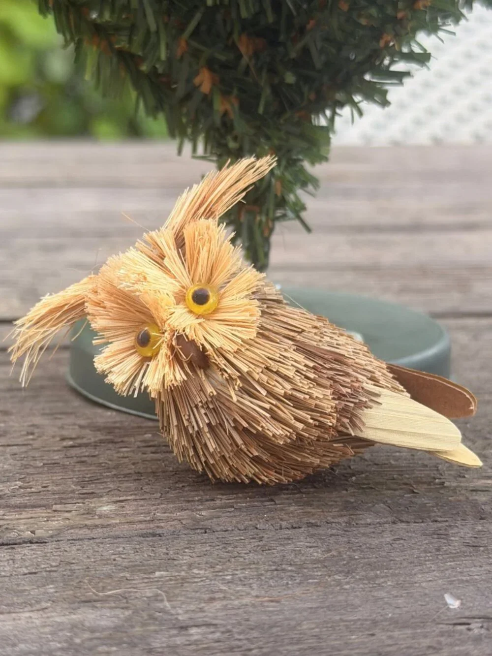 Collection Of Vintage Owl Christmas Ornaments Clip on Free Standing Floral Pick